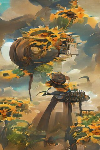 Nature's Embrace: The Overgrown Metropolis 🌻🏙️