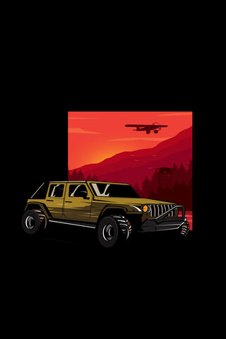 Adventure Awaits: Offroad Jeep at Sunset 🌄🚙