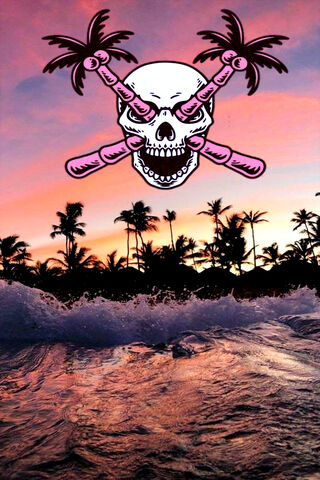 Tropical Vibes with a Twist 🌴💀
