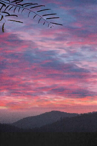 Serene Sunset Over the Hills 🌅