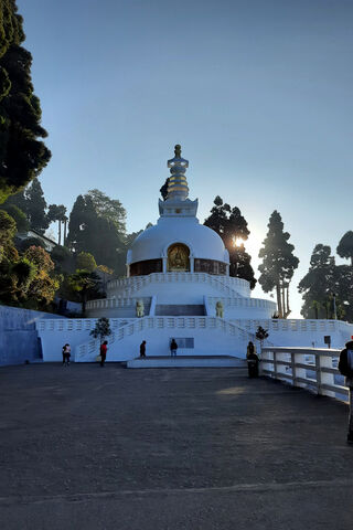 Serenity at the Peace Pagoda 🌅