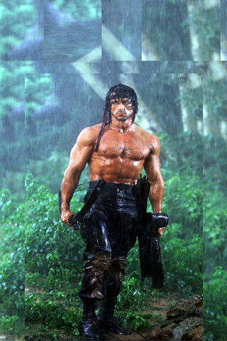 Rambo: The Ultimate Warrior in the Rain 🌧️💪