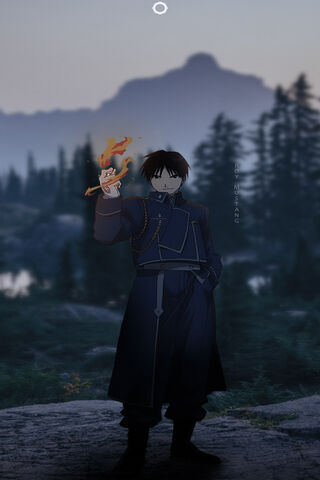 Flame of Ambition: Roy Mustang in Action 🔥