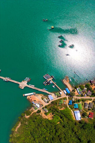 Tranquil Shores: A Bird's Eye View of Coastal Serenity 🌊✨