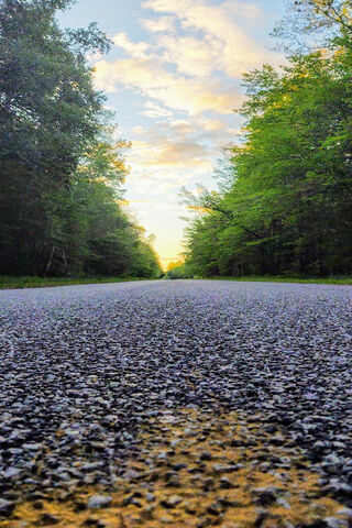 Morning Glow on Michigan's Open Road 🌅