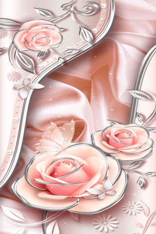 Elegance in Bloom: The Silk Silver Rose