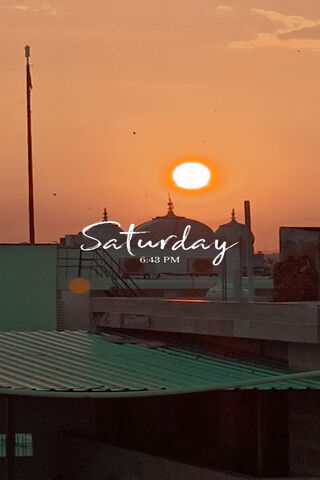 Saturday Sunset