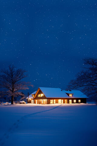 Winter's Warm Embrace: The Snow House