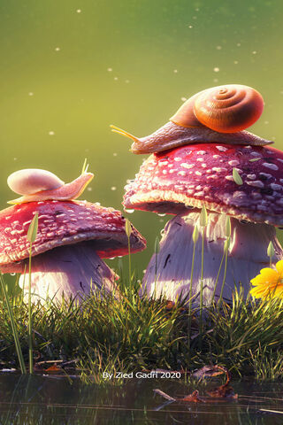 Whimsical Snail Adventure 🌿🐌
