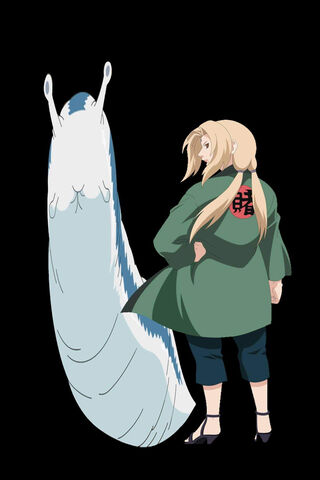 Tsunade: The Legendary Sannin and Her Mighty Companion 🐌✨