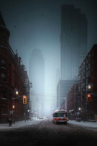 Winter's Journey on the Tramway ❄️🚋