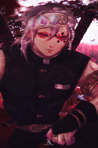 Mystical Warrior of the Red Forest 🌌⚔️