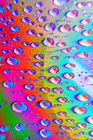 Water Droplets On CD