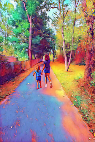 Joyful Strolls: A BFF Adventure 🌳👭