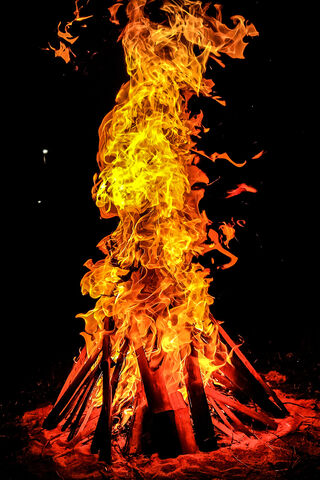 Dancing Flames: The Heart of the Fire