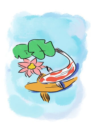 Serenity in Water: Koi Dreams