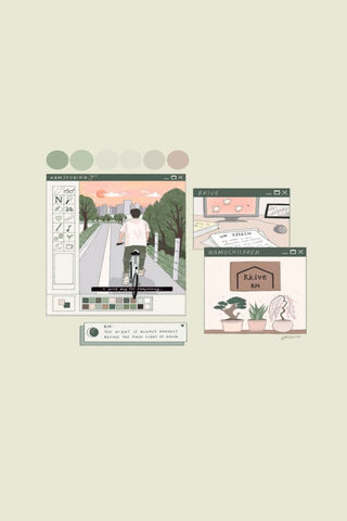Creative Journey: Kim Namjoon's Artistic Vibes 🎨🚴