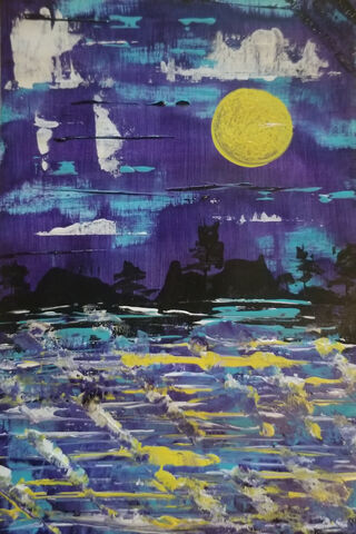 Lunar Serenade: A Night of Reflection 🌙✨