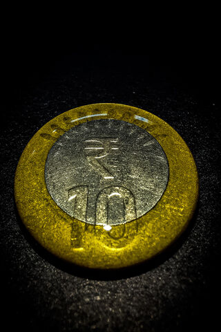 Macro Shot Of Coin