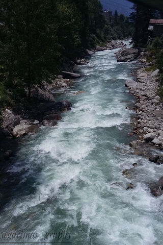 Serenity of the Manali River 🌊✨