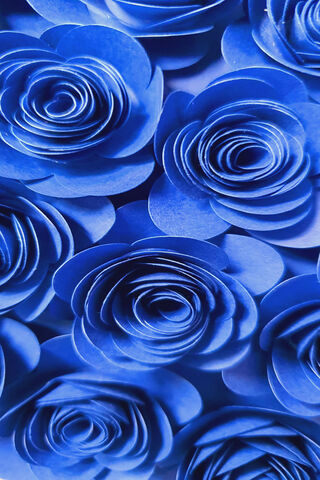Blooming Blue: A Symphony of Rolled Paper Flowers 🌸💙
