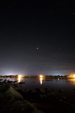 Celestial Reflections: A Night by the Water 🌌✨