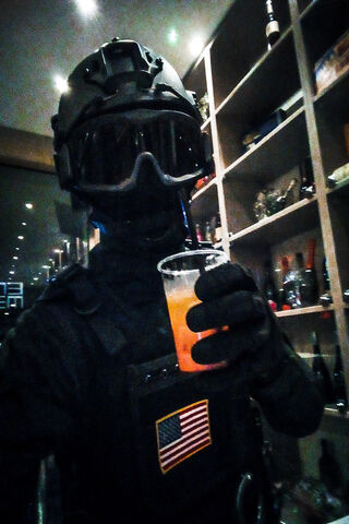 Tactical Chill: A Soldier's Retreat 🍹