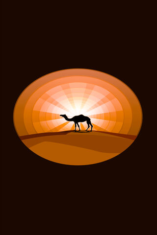 Sunset Serenity in the Sands 🌅🐪