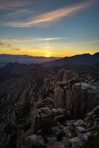 Golden Horizons: A Desert Evening
