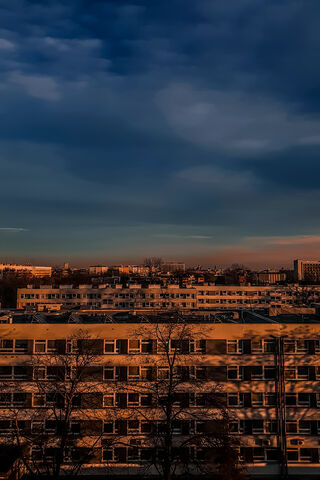 Sunset Serenity Over Polish Architecture 🌅🏙️