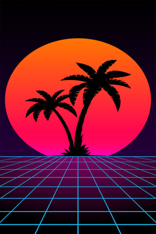 Neon Dreams: A Tropical Escape 🌴🌅