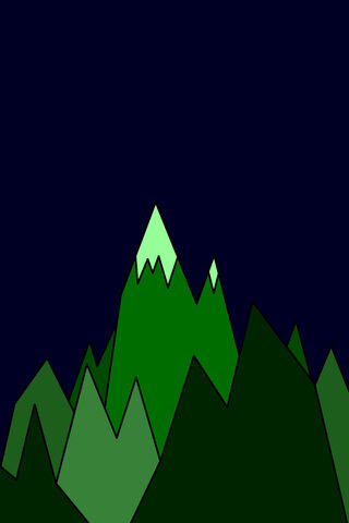 Mystical Peaks Under the Night Sky 🌌🏔️