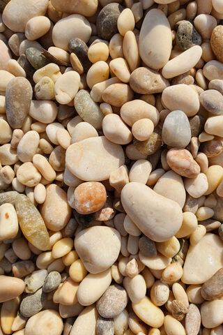 Nature's Colorful Mosaic: Beach Pebbles