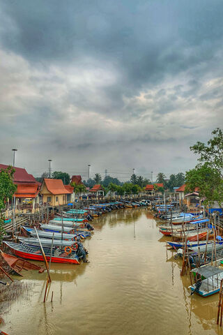 Serenity on the Water: A Tranquil Boat Haven 🚤🌅