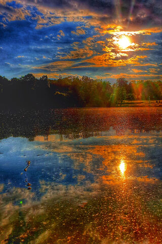 Golden Reflections: A Bucharest Evening