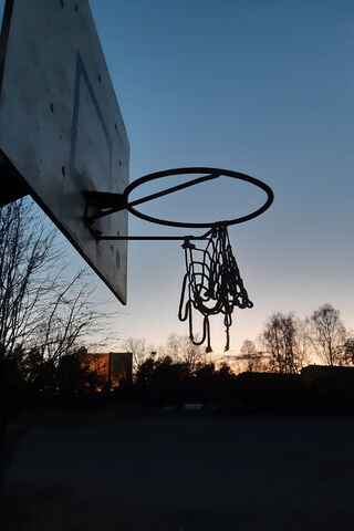 Hoops at Dusk: A Game of Shadows