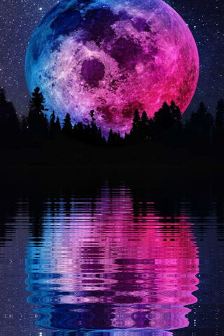 Luminous Night: A Celestial Dance 🌕✨