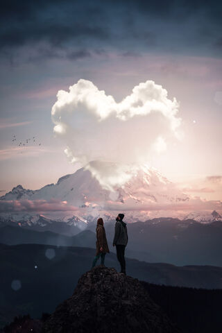 Cloudy Hearts Above