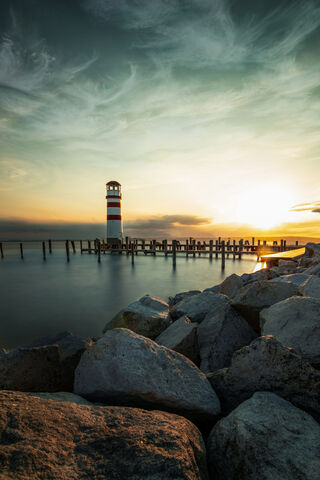 Guiding Light at Dusk 🌅