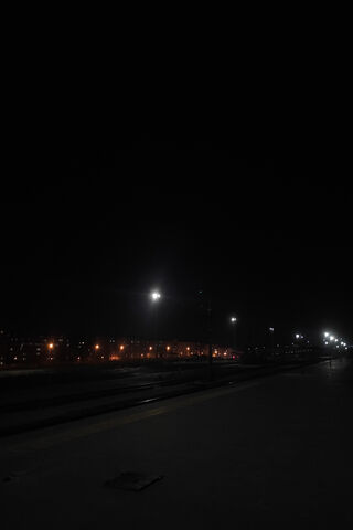 Nighttime Serenity: A Quiet Train Station