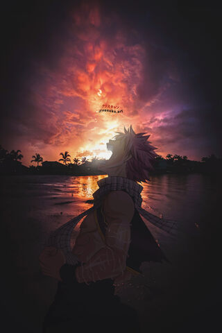 Natsu: The Fiery Spirit of Adventure 🔥🌅