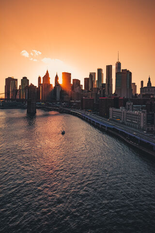 Golden Hour Over the Big Apple 🌇✨