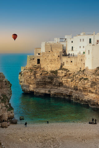 Aerial Wonders Over Polignano A Mare 🌊🎈