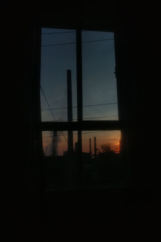 Evening Glow Through the Glass 🌅✨
