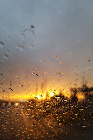 Sunset Raindrops