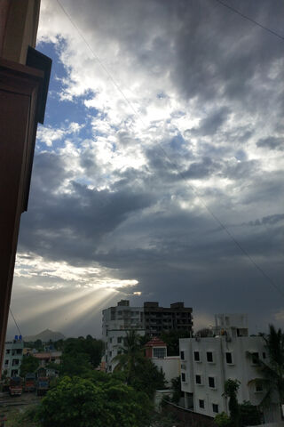 Heavenly Beams: Nature's Spotlight