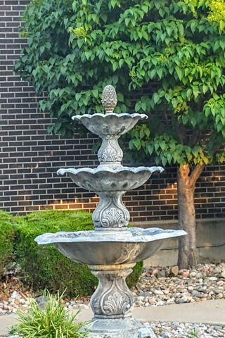 Serenity in Splash: The Pineapple Fountain