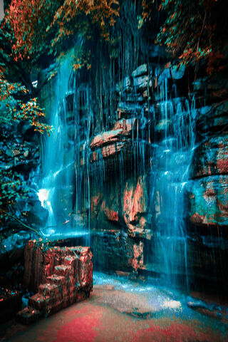 Mystical Cascade: Nature's Symphony 🌊✨