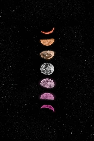 Celestial Spectrum: The Lunar Journey 🌙✨