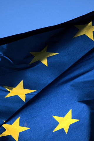 Unity in Blue: The EU Flag Waves Proudly 🇪🇺✨